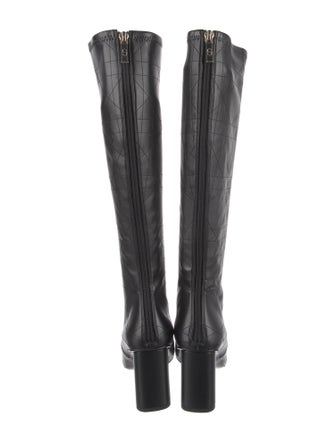 Christian Dior Cannage Pattern Leather Boots