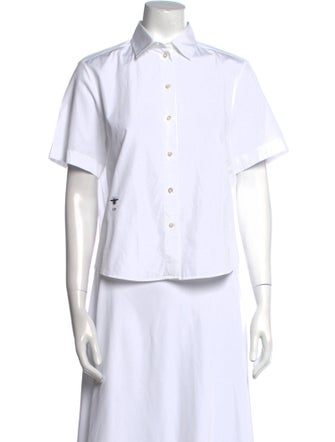 Christian Dior 2021 Short Sleeve Button-Up Top