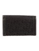 Christian Dior Black Pattern Printed Diorissimo Key Holder