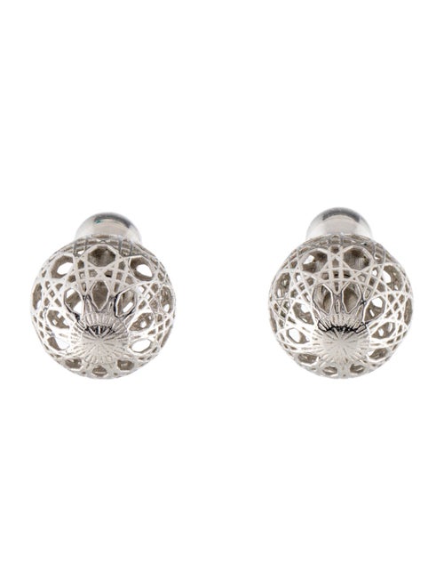 Christian Dior Secret Cannage Mise en Dior Tribales Stud Earrings