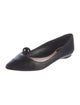 Christian Dior Leather Crystal Embellishments Flats