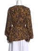 Christian Dior Silk Animal Print Blouse