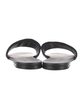 Christian Dior Printed Embroidered Accent Slides