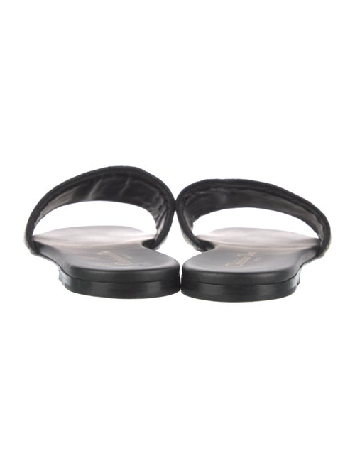 Christian Dior Printed Embroidered Accent Slides