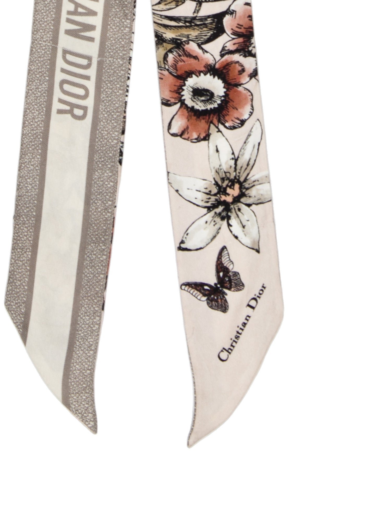 Christian Dior Silk Printed Bandeau