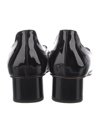 Christian Dior Patent Leather Bow Accents Pumps