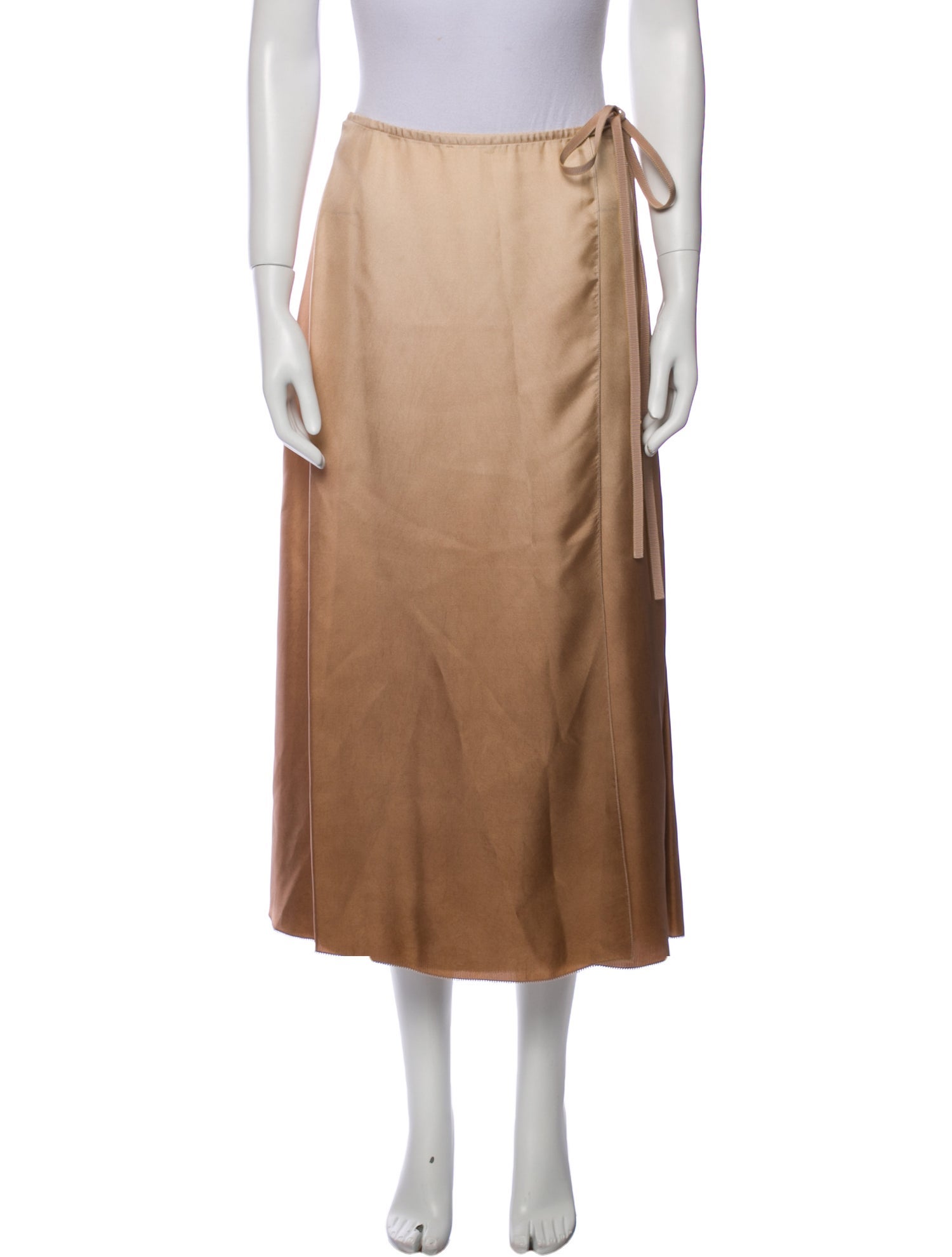 Christian Dior Silk Midi Length Skirt