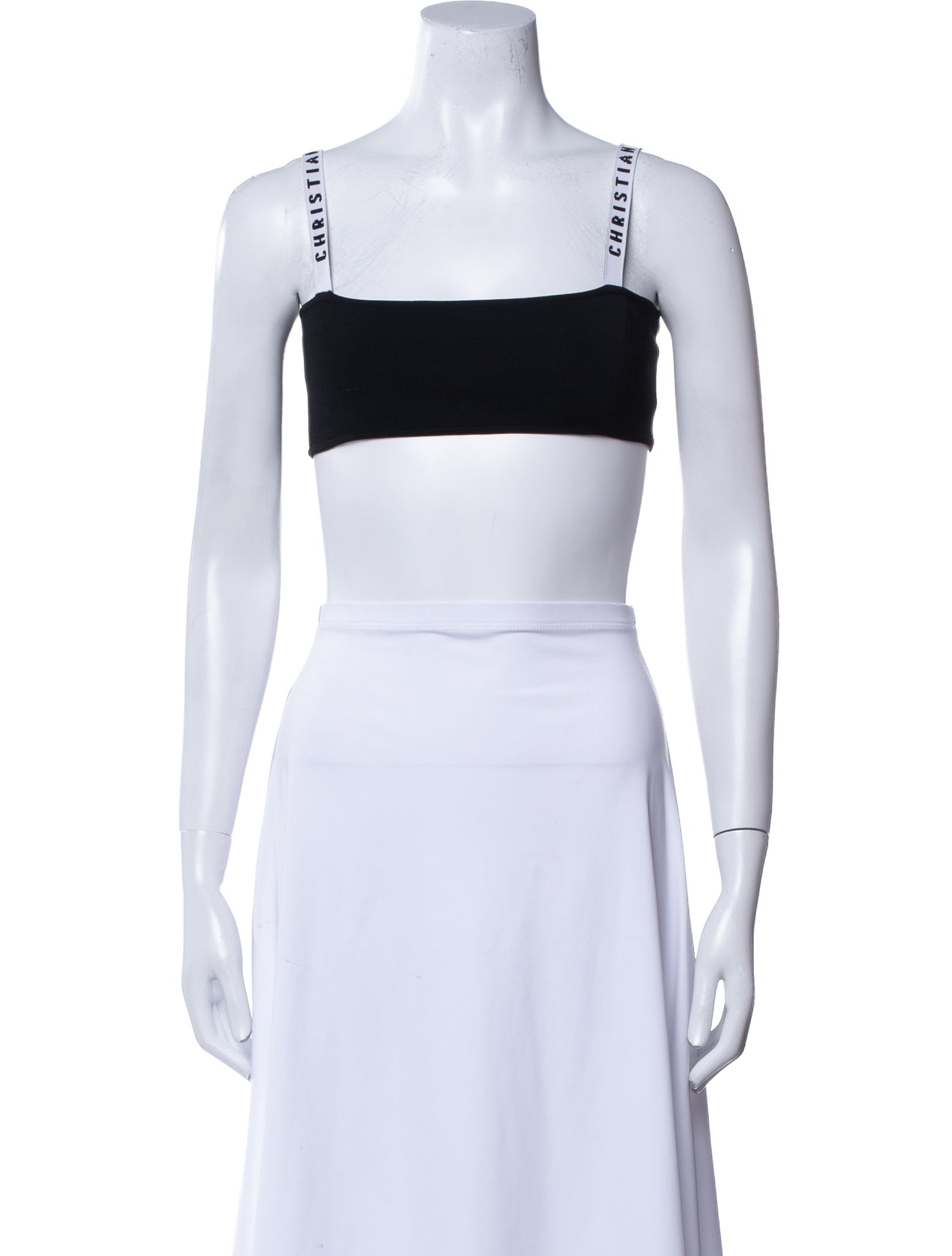 Christian Dior Square Neckline Sleeveless Crop Top