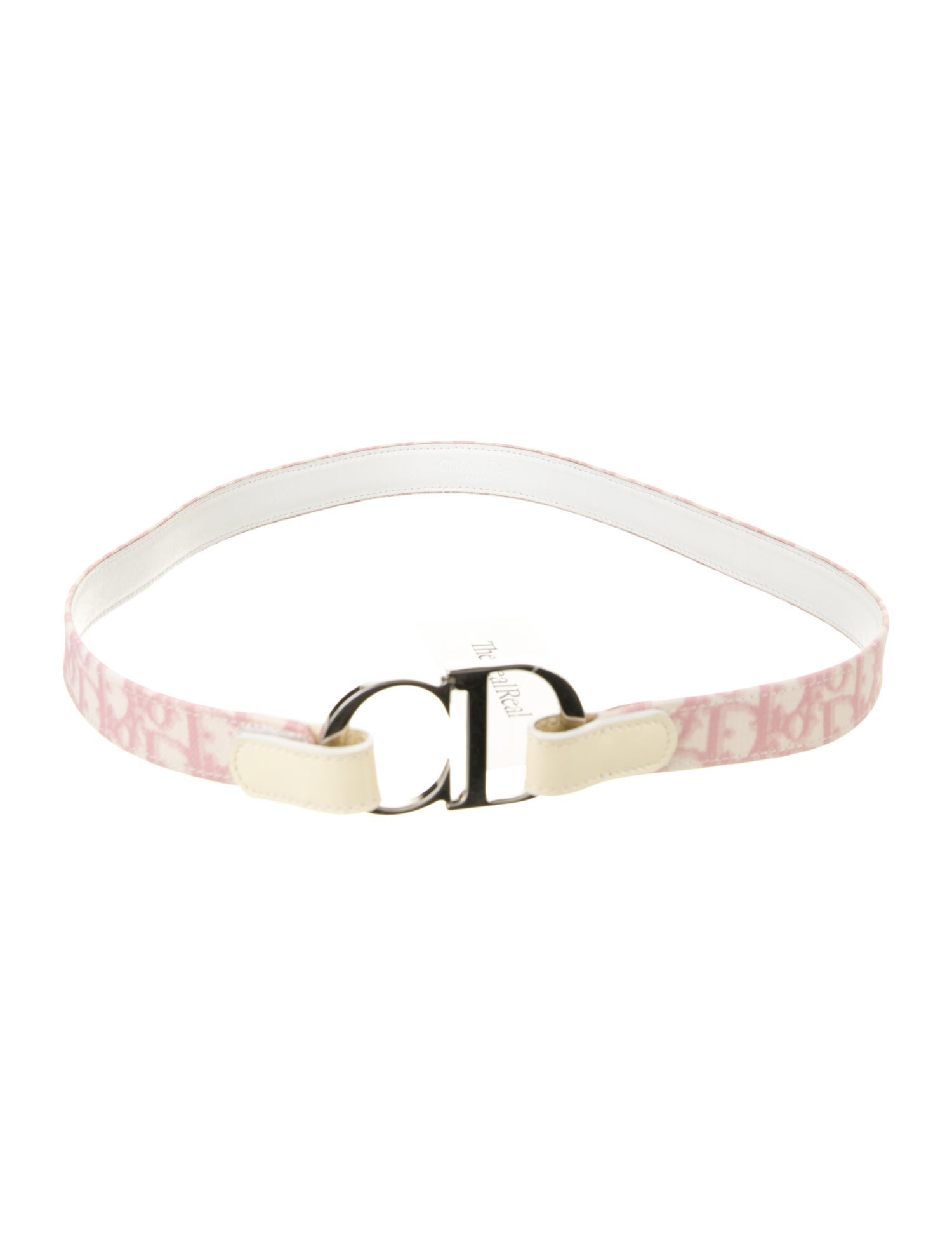 Christian Dior Skinny Canvas Belt
