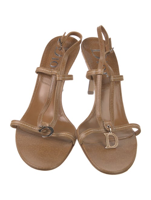 Christian Dior Leather Slingback Sandals