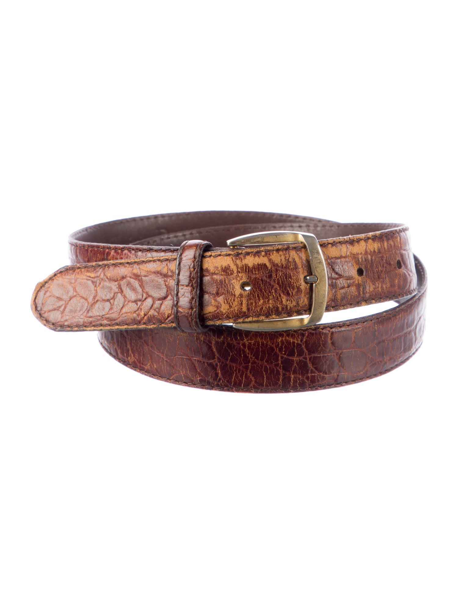 Dior Tan Leather Belt with Two Tone Hardware Dior Tan Leather Gold Buckle Belt – Savonches main image 4