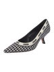 Christian Dior Printed Embroidered Accent Pumps