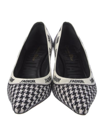 Christian Dior Printed Embroidered Accent Pumps