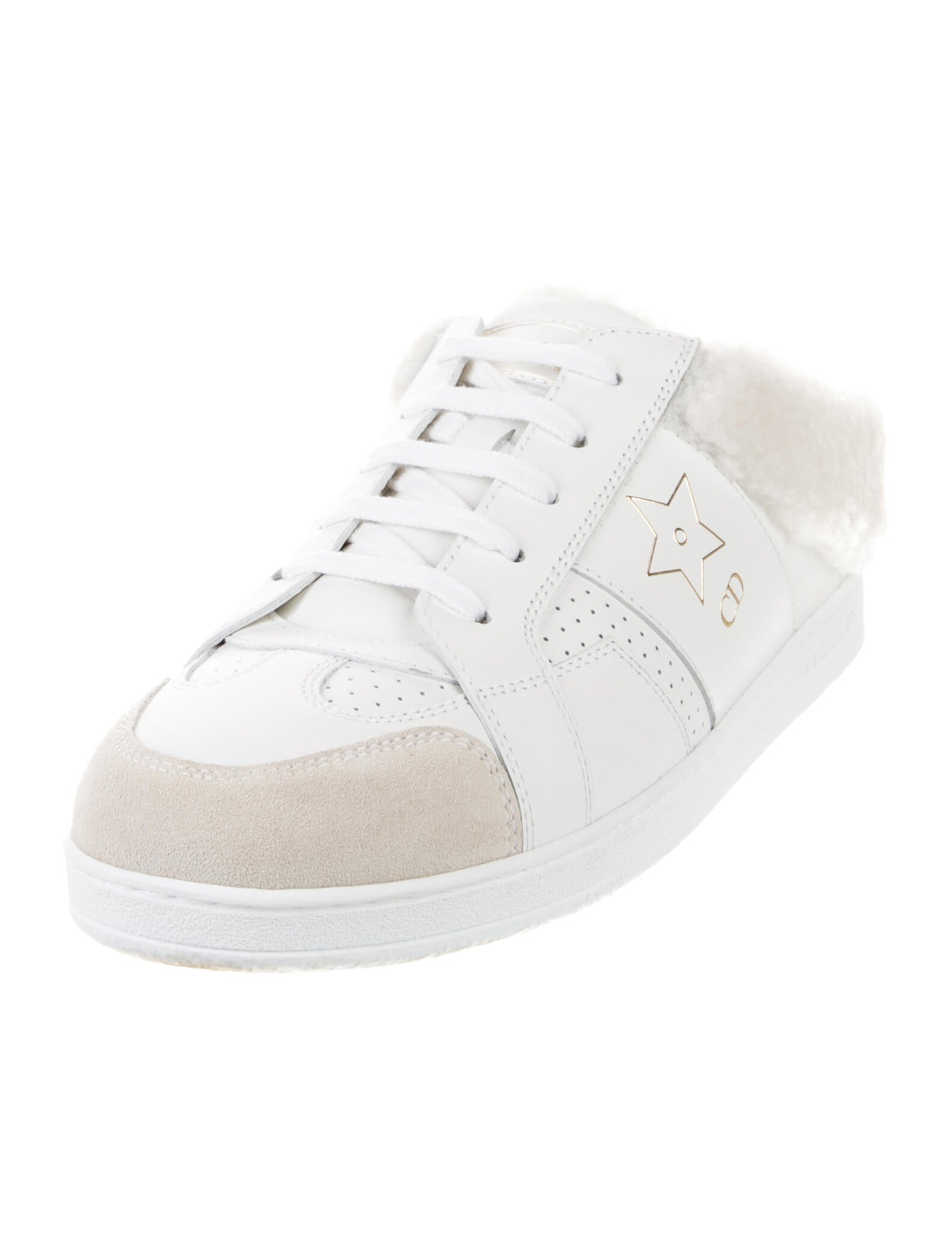 Christian Dior Star Shearling Sneakers