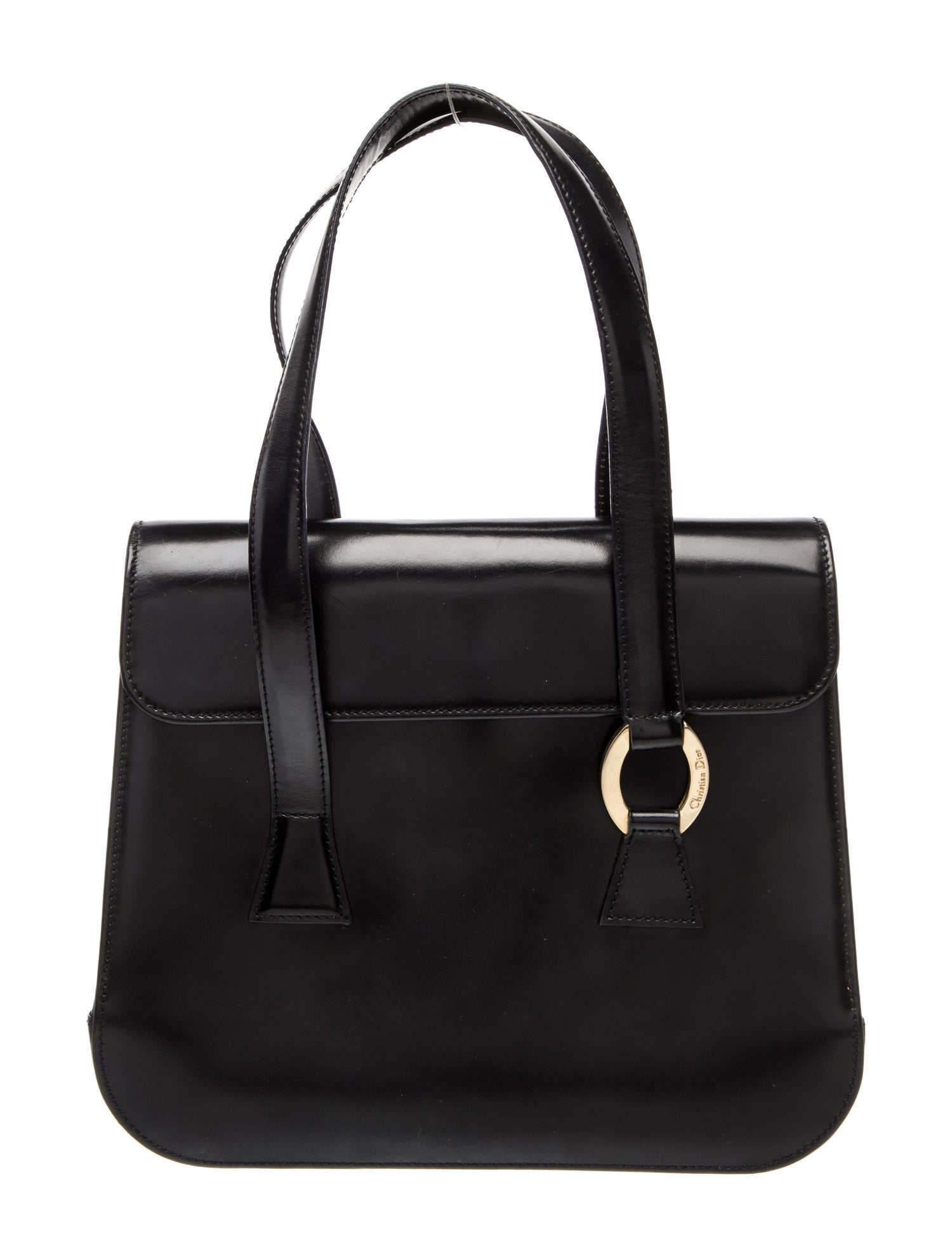 Christian Dior Leather Top Handle Bag Vintage