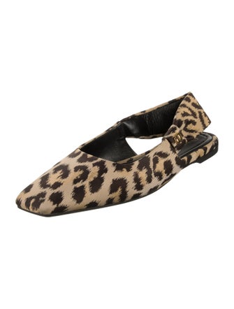 Christian Dior Animal Print Slingback Flats