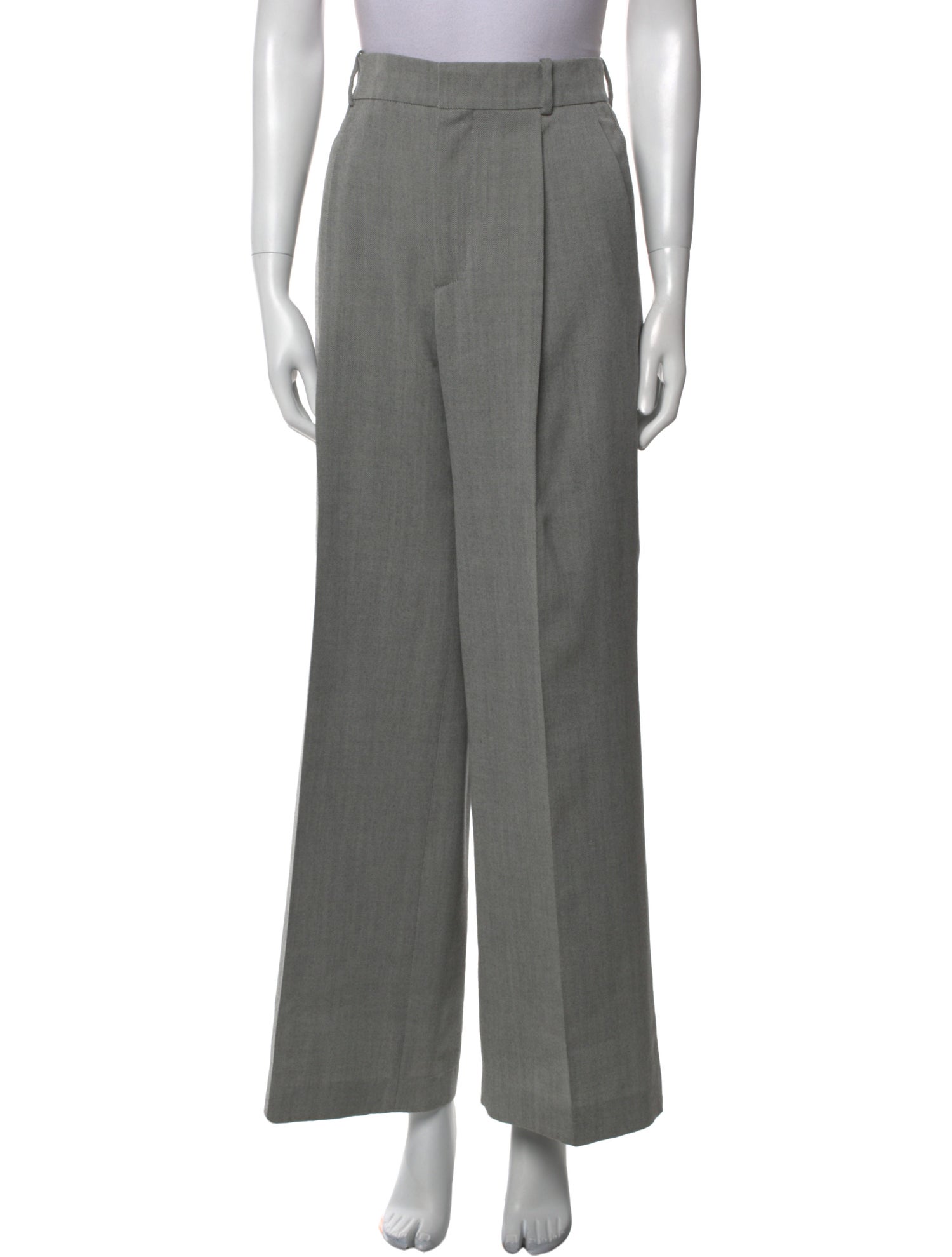Christian Dior Virgin Wool Wide Leg Pants
