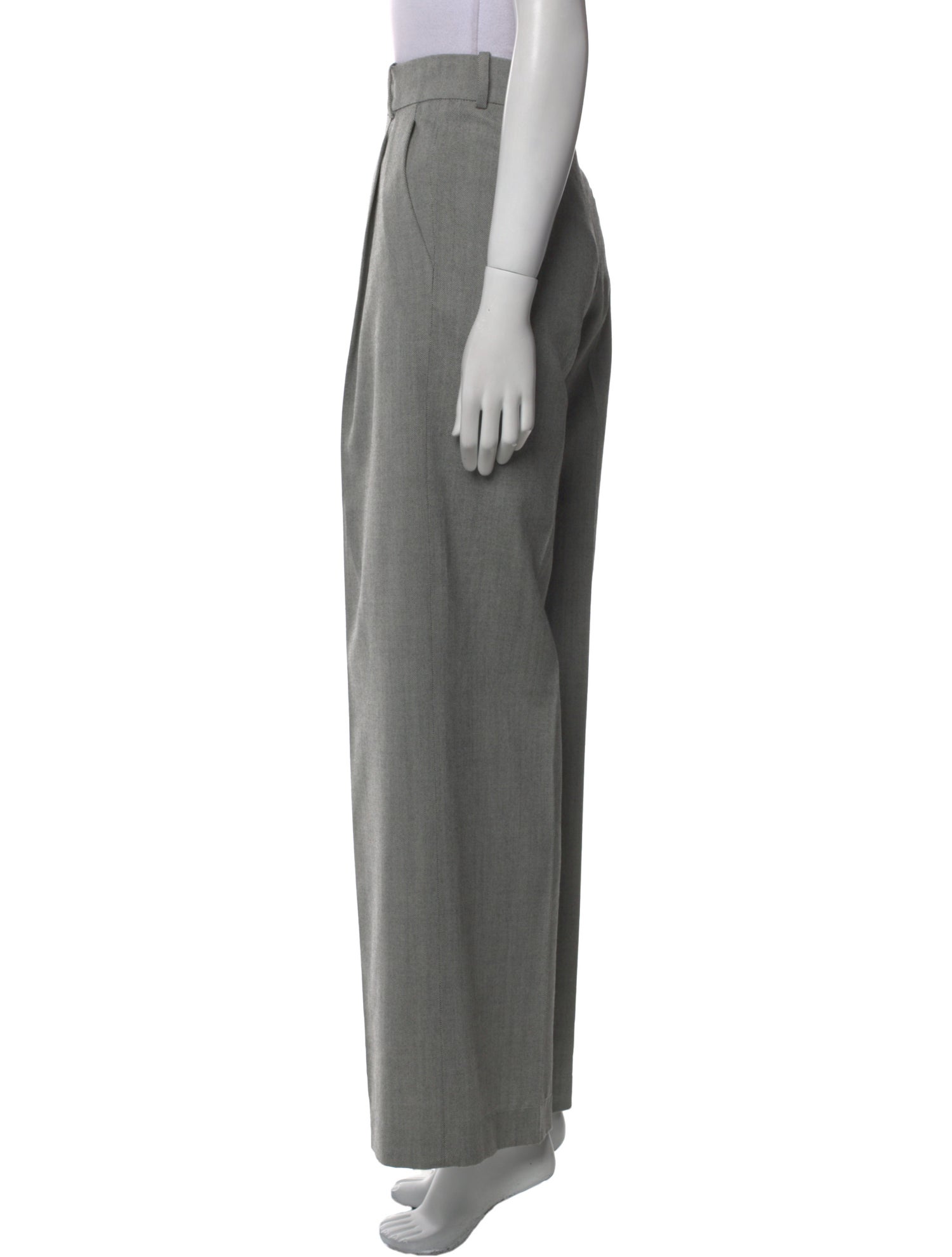 Christian Dior Virgin Wool Wide Leg Pants