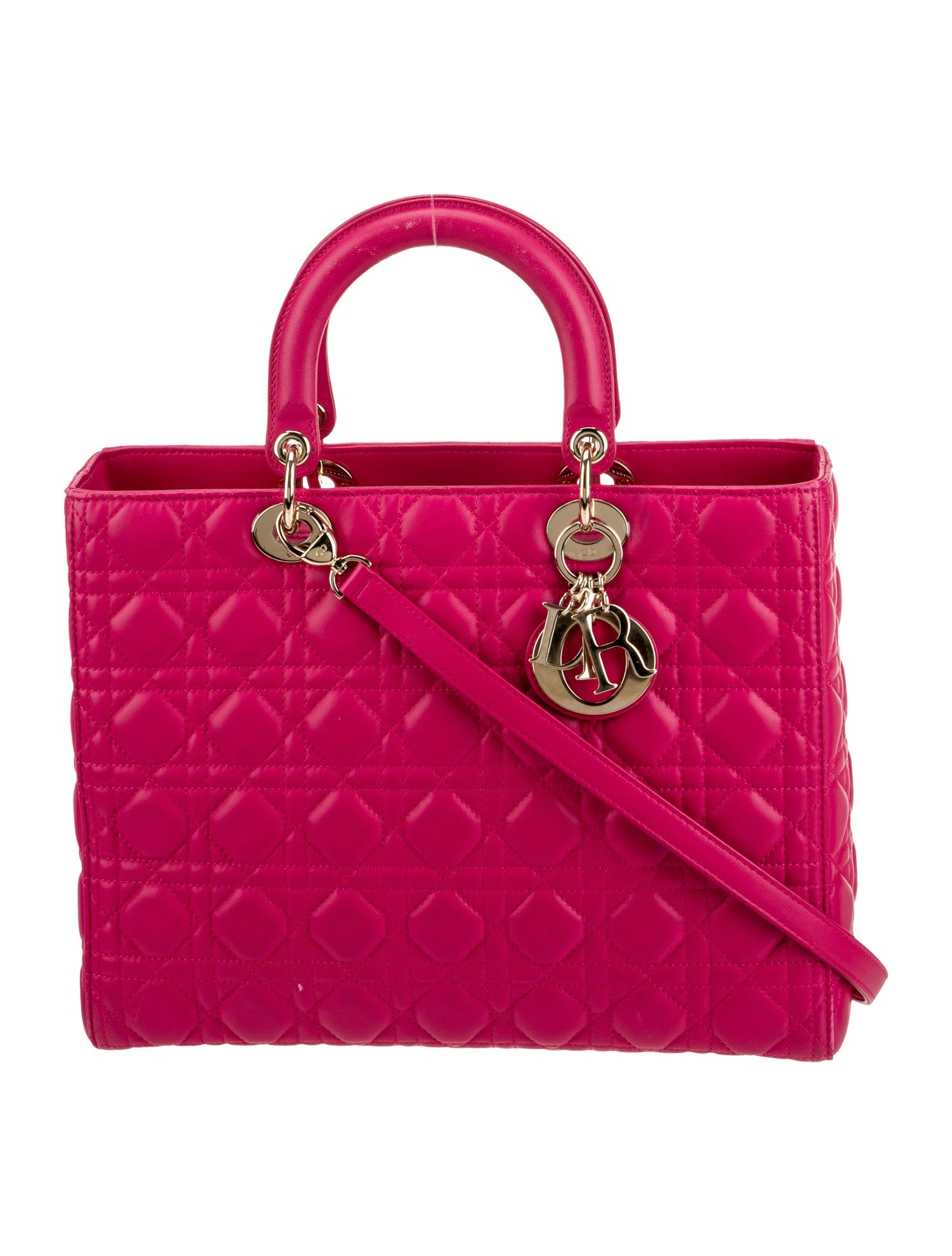 Christian Dior Leather Lady Dior Large