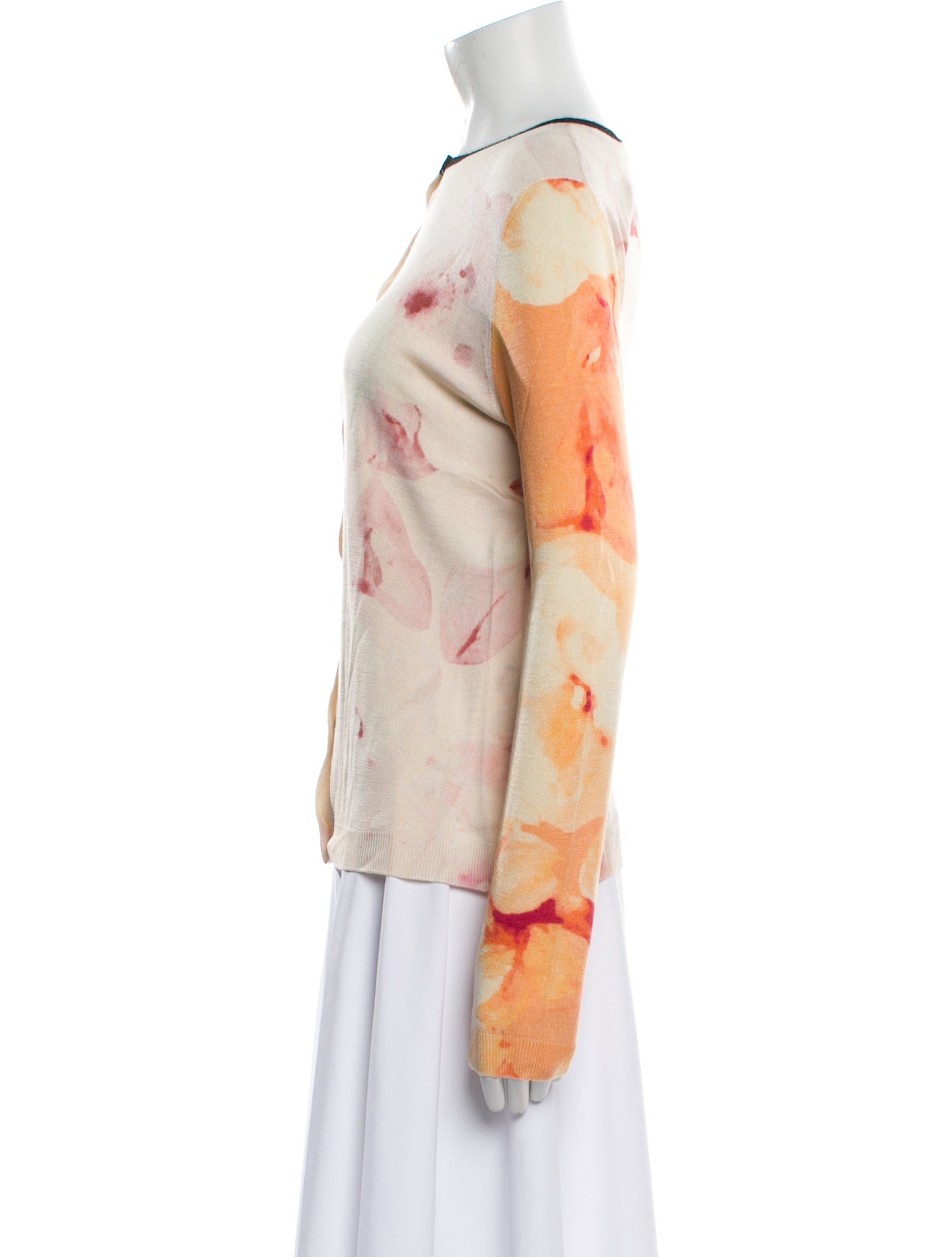 Christian Dior Cashmere Tie-Dye Print Sweater