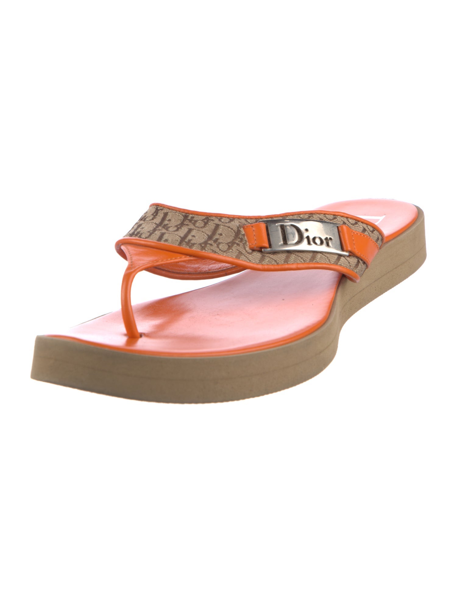 Christian Dior Canvas Printed Sandals