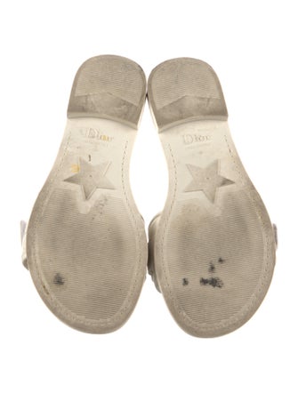 Christian Dior Cannage Pattern Lambskin Slides