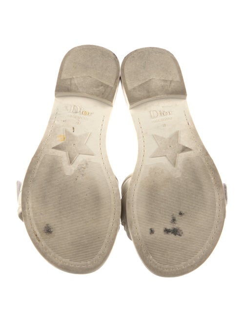 Christian Dior Cannage Pattern Lambskin Slides