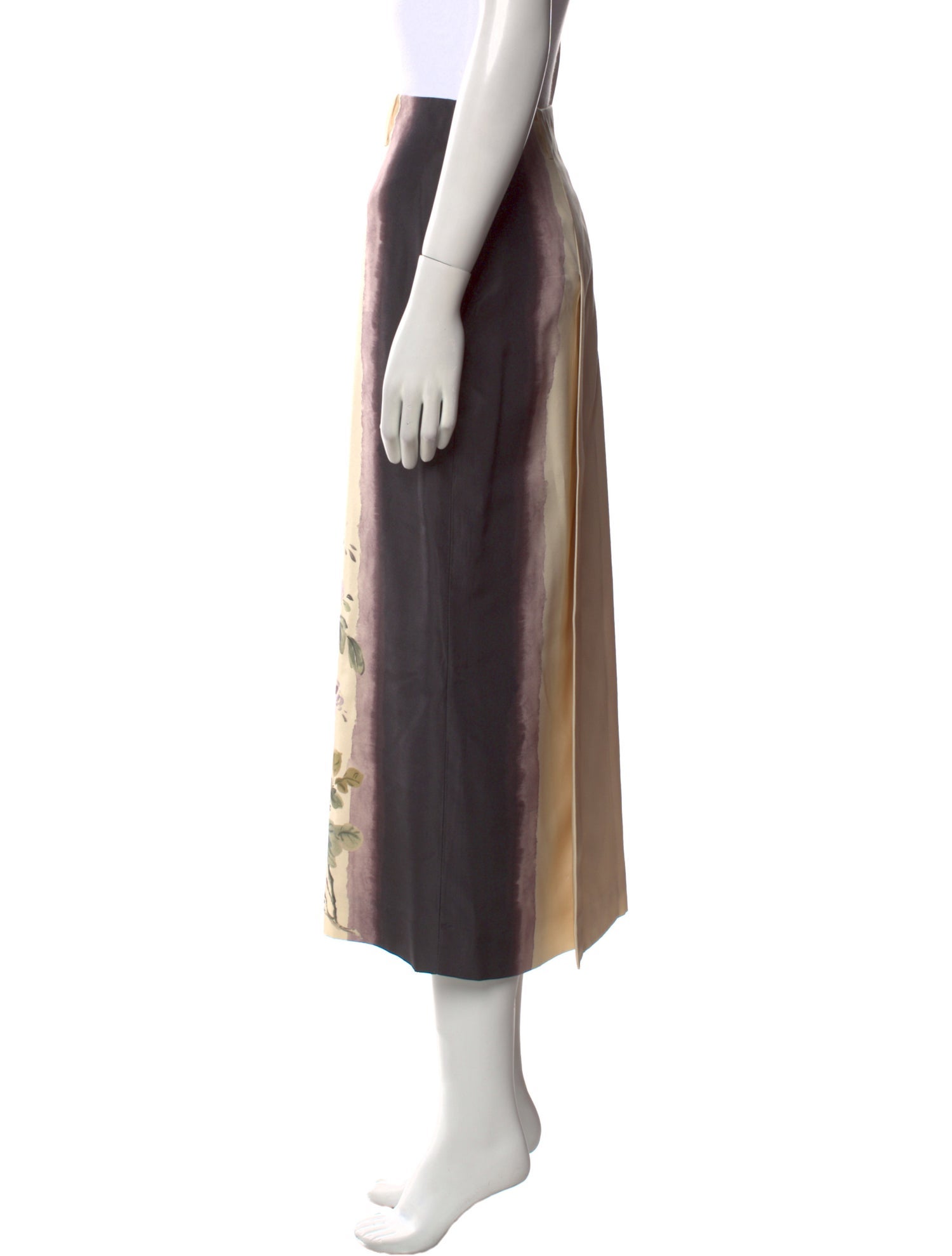 Christian Dior Silk Midi Length Skirt