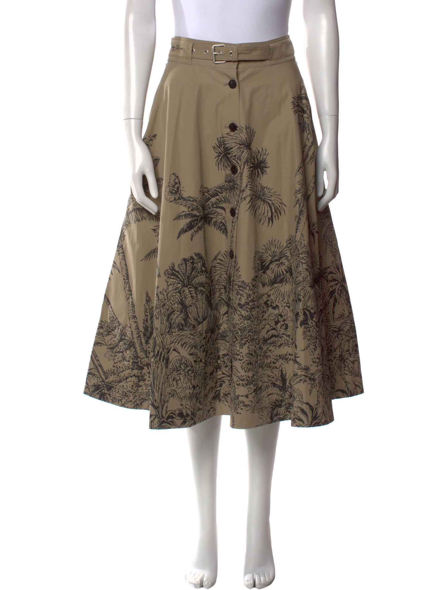 Christian Dior Printed Midi Length Skirt