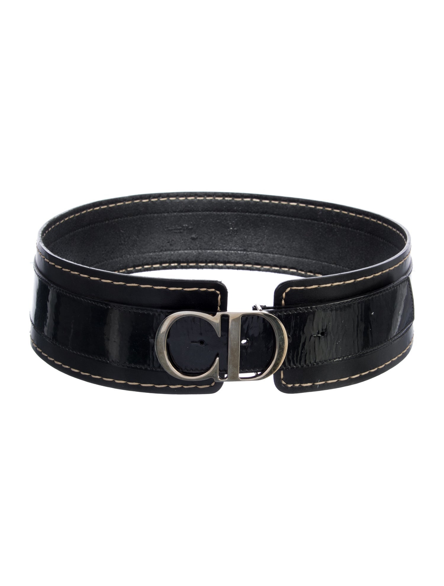 Christian Dior Wide Leather Waist Belt
