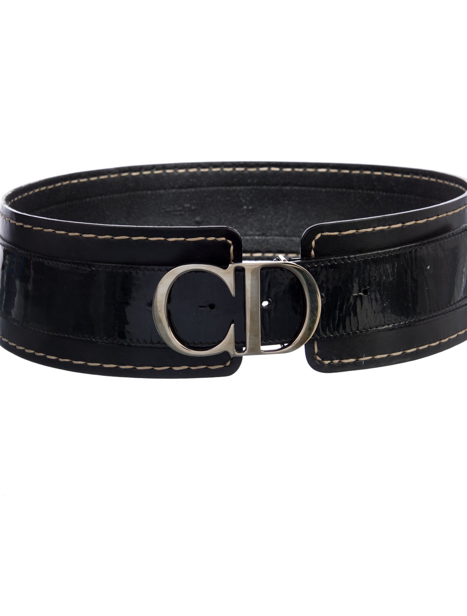 Christian Dior Wide Leather Waist Belt