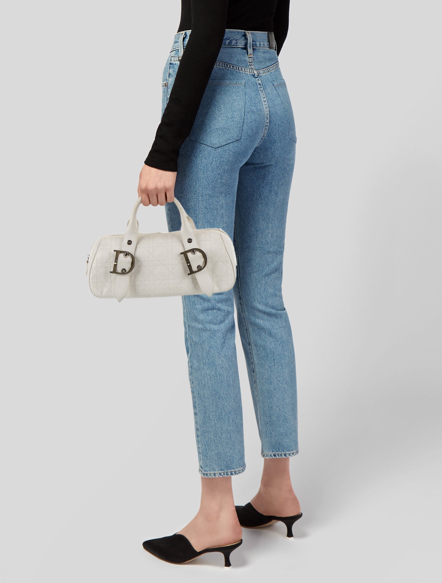 Christian Dior Leather Top Handle Bag Vintage