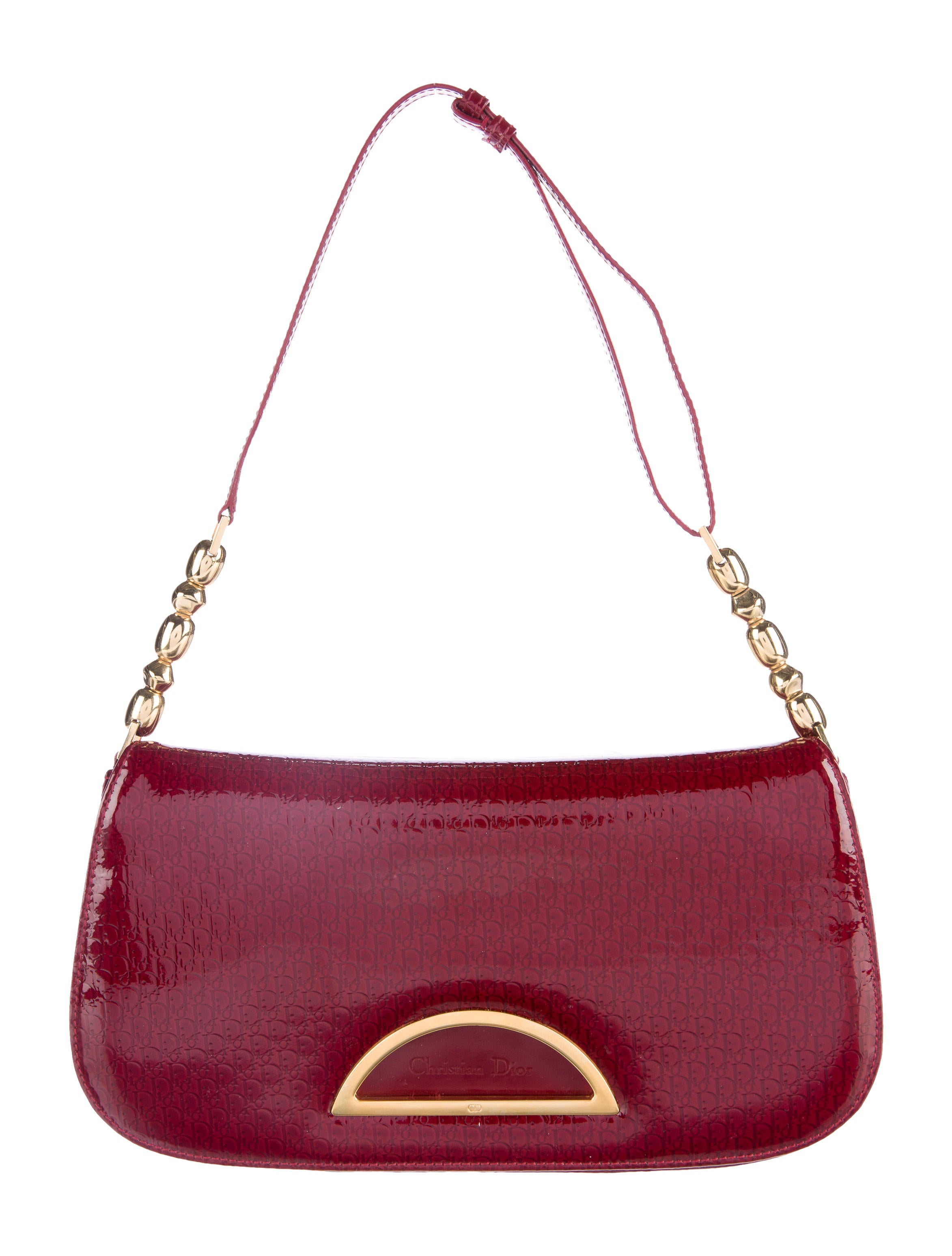 Christian Dior Patent Leather Diorissimo Shoulder bag Handbags