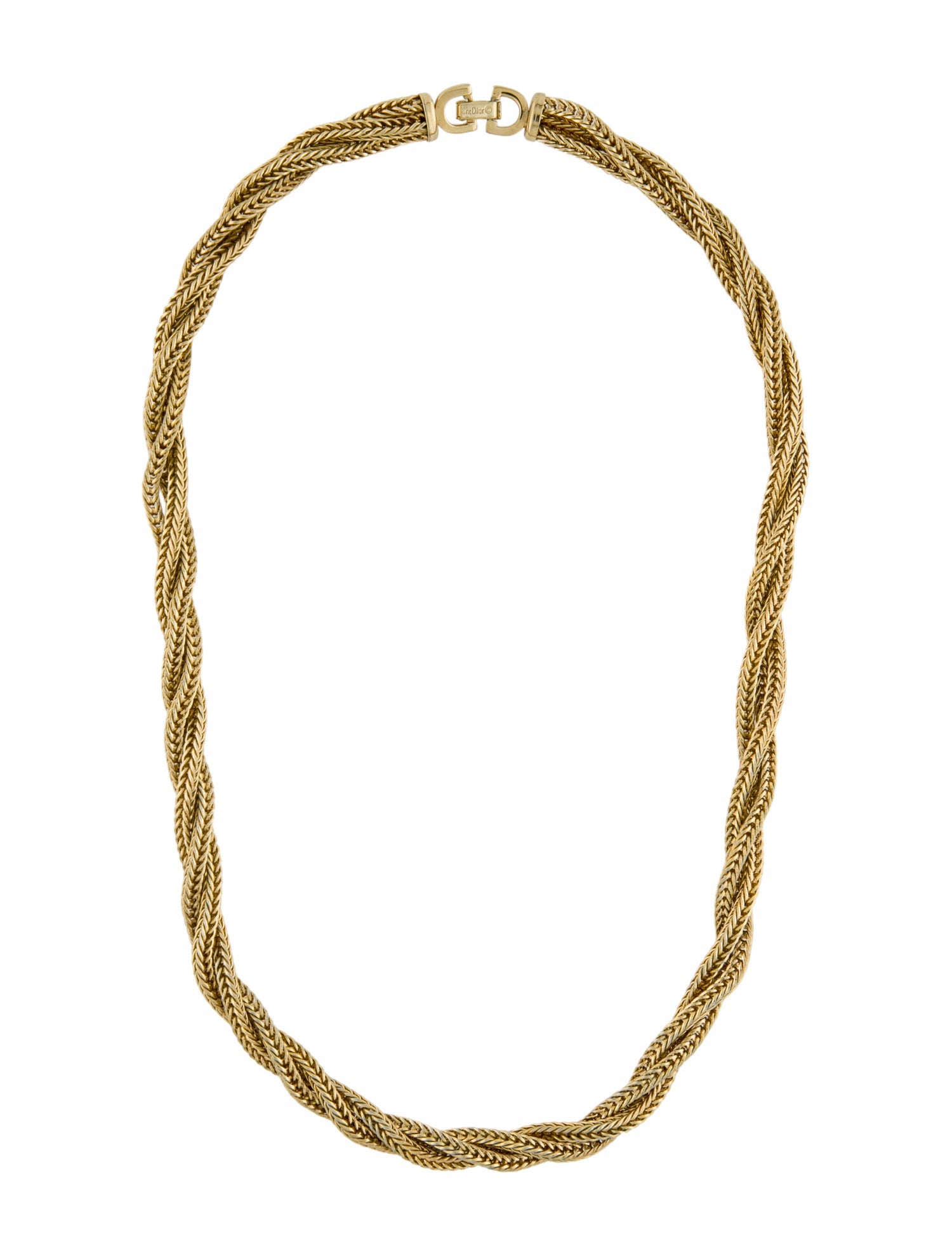 Christian Dior Vintage Chain Collar Necklace
