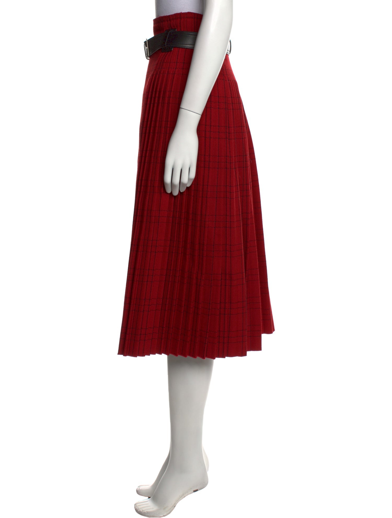 Christian Dior Virgin Wool Midi Length Skirt