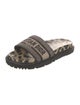Christian Dior Printed Embroidered Accent Slides