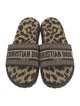 Christian Dior Printed Embroidered Accent Slides