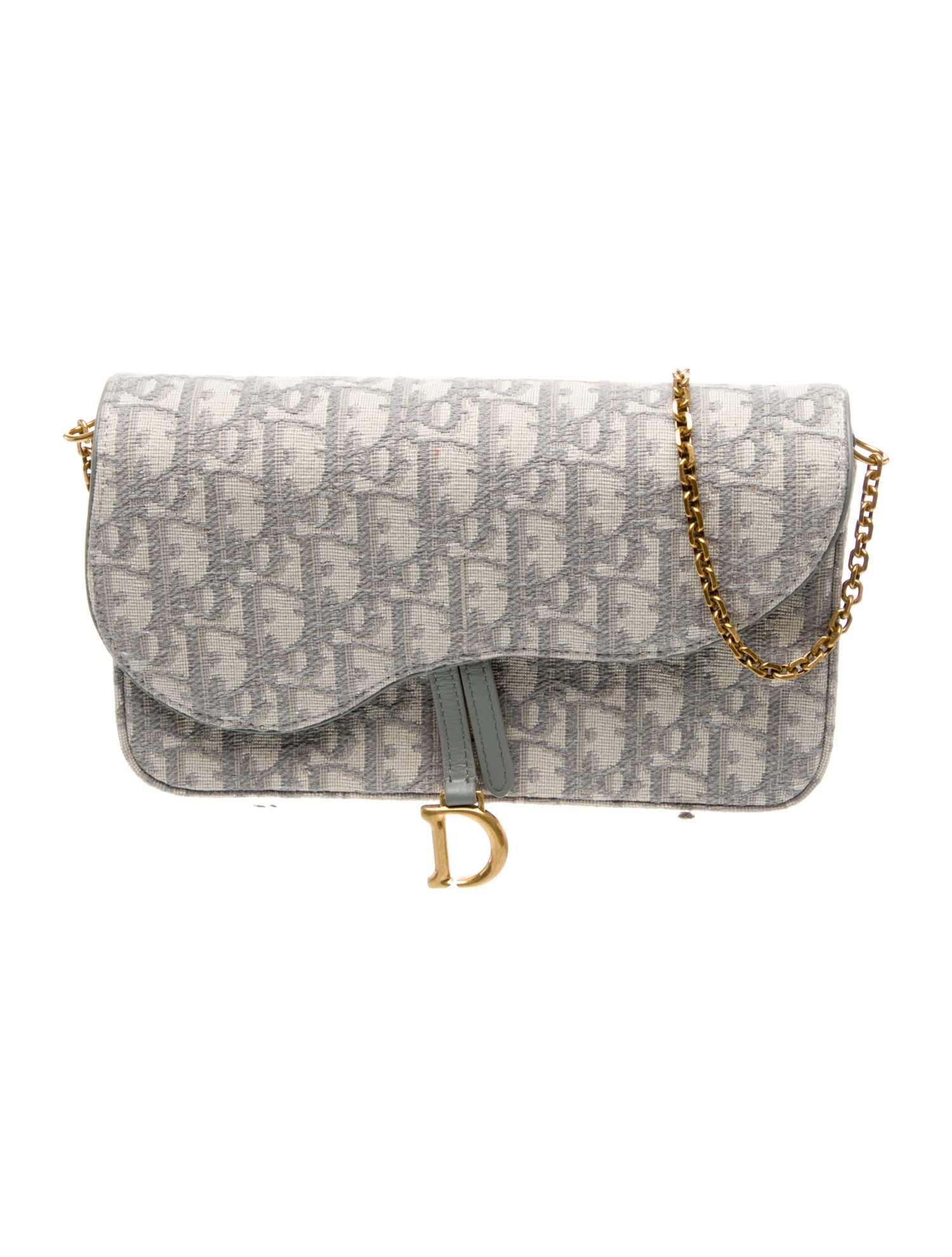 Christian Dior Oblique Jacquard Saddle Pochette Medium 2024