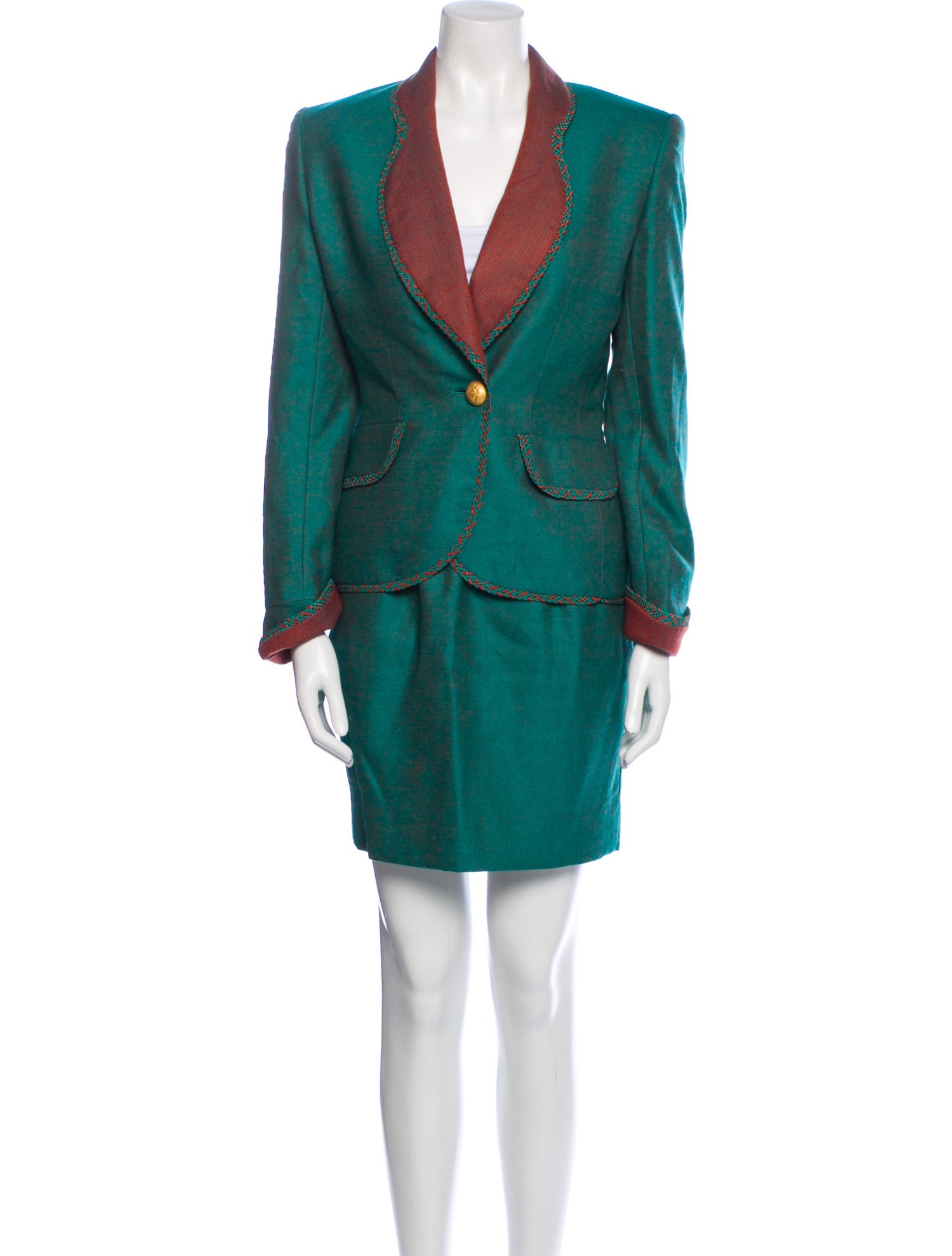Christian Dior Vintage Wool Skirt Suit
