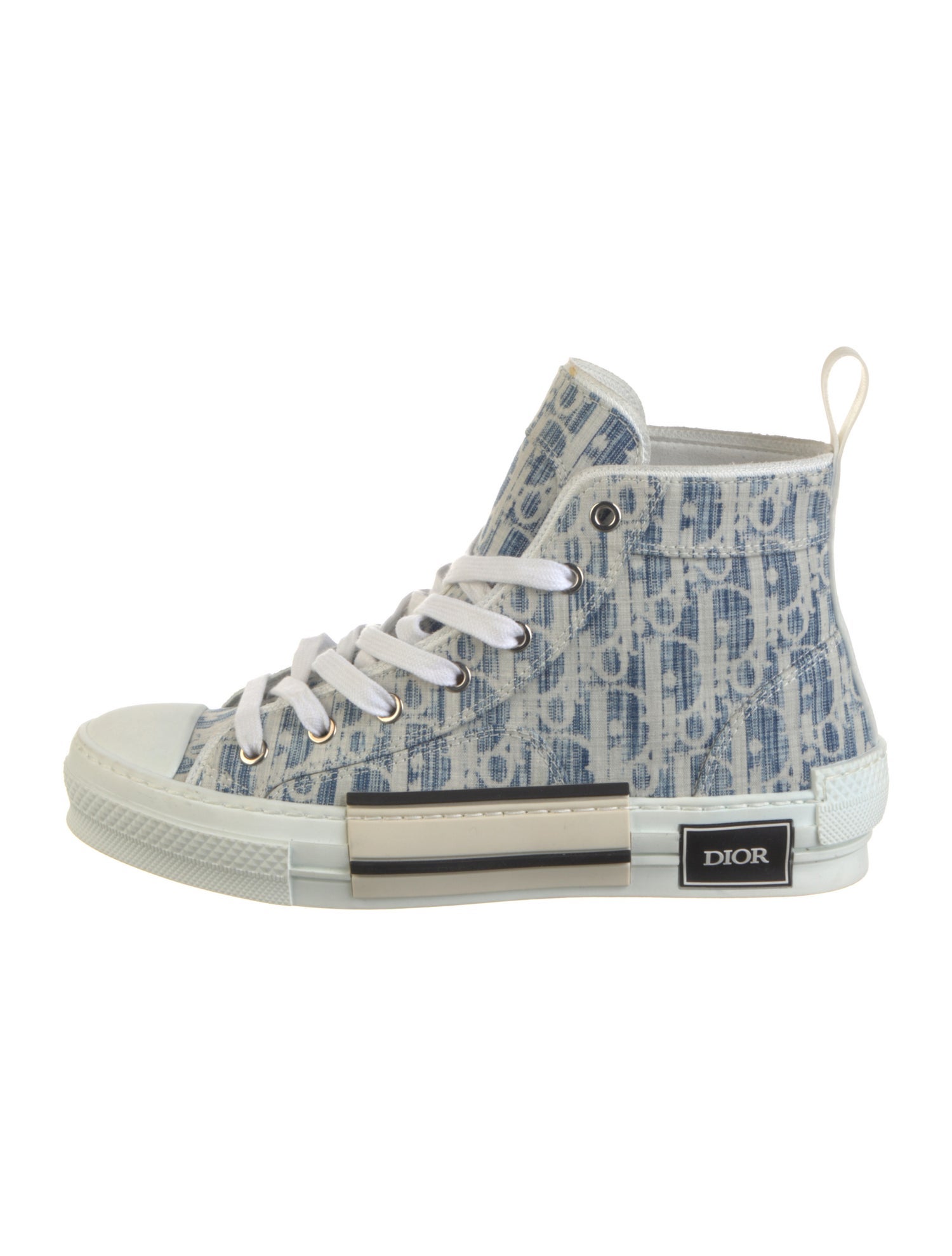 DIOR MEN Denim Oblique Sneakers