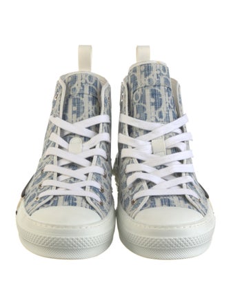 DIOR MEN Denim Oblique Sneakers