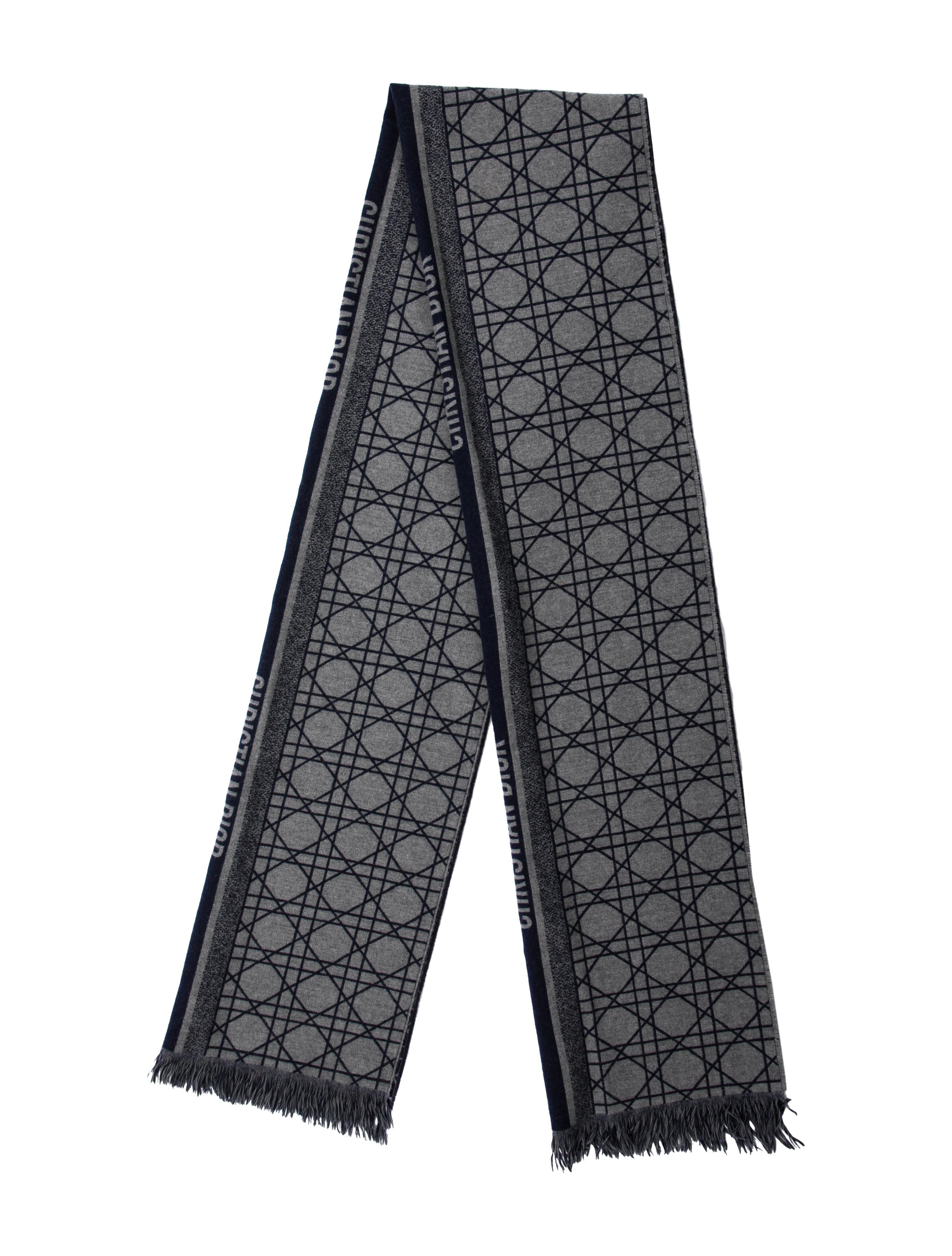 Christian Dior Silk Diorissimo Pattern Scarf