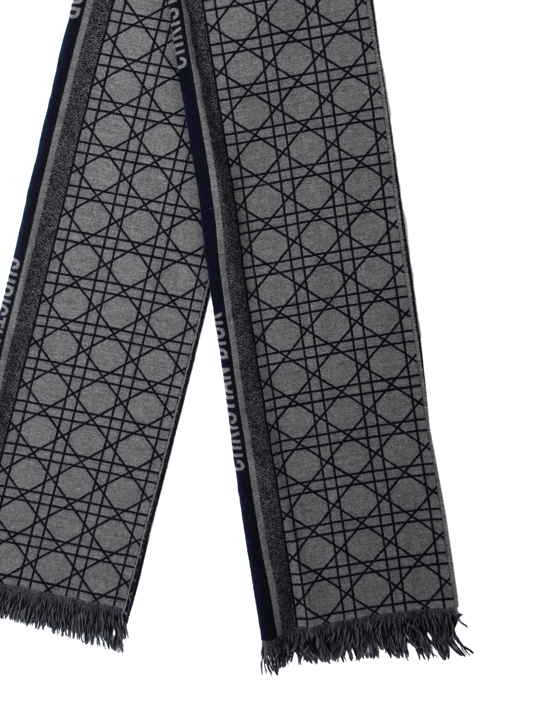 Christian Dior Silk Diorissimo Pattern Scarf