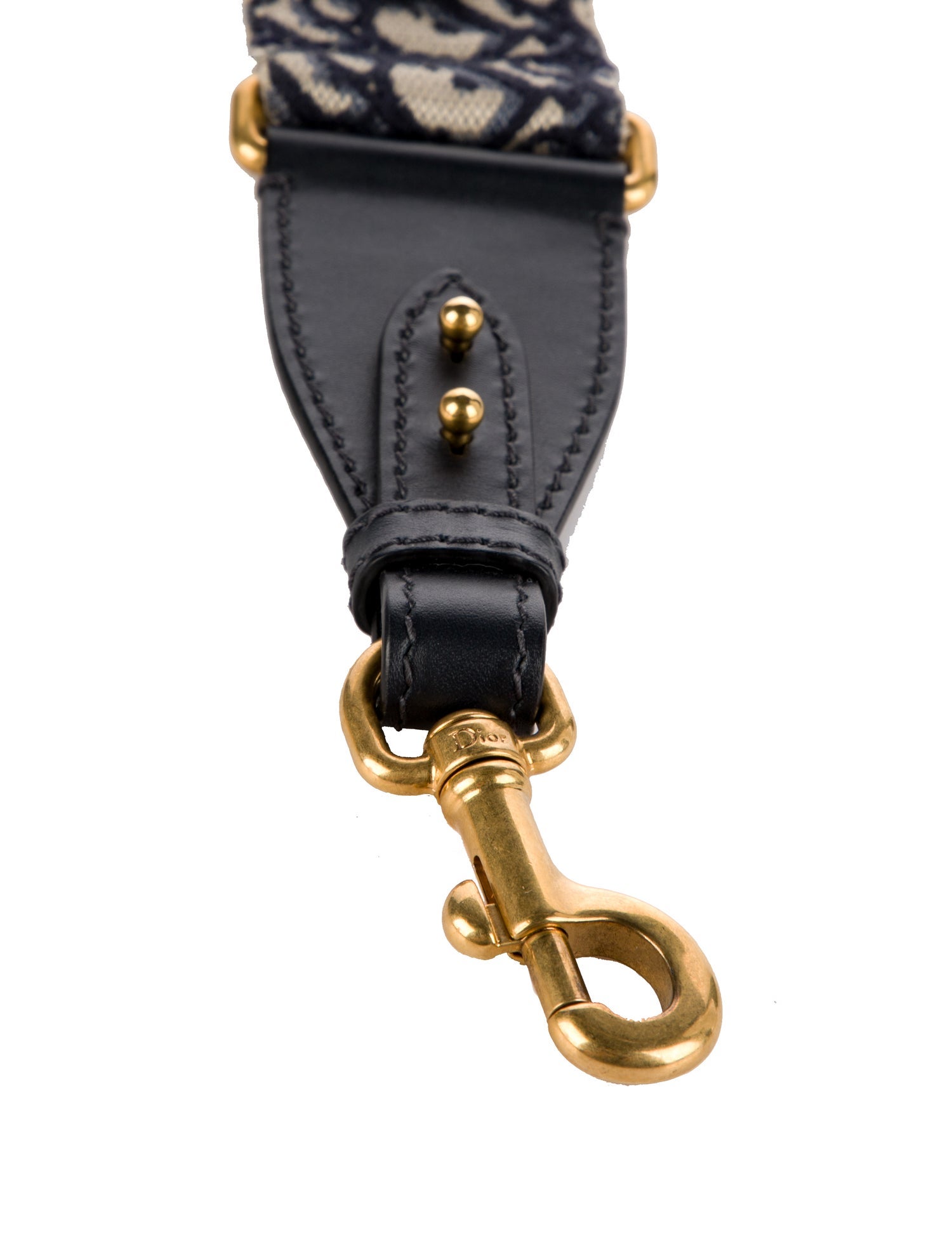 Christian Dior Studded Canvas Bag Strap
