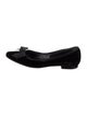 Christian Dior Velvet Bow Accents Ballet Flats