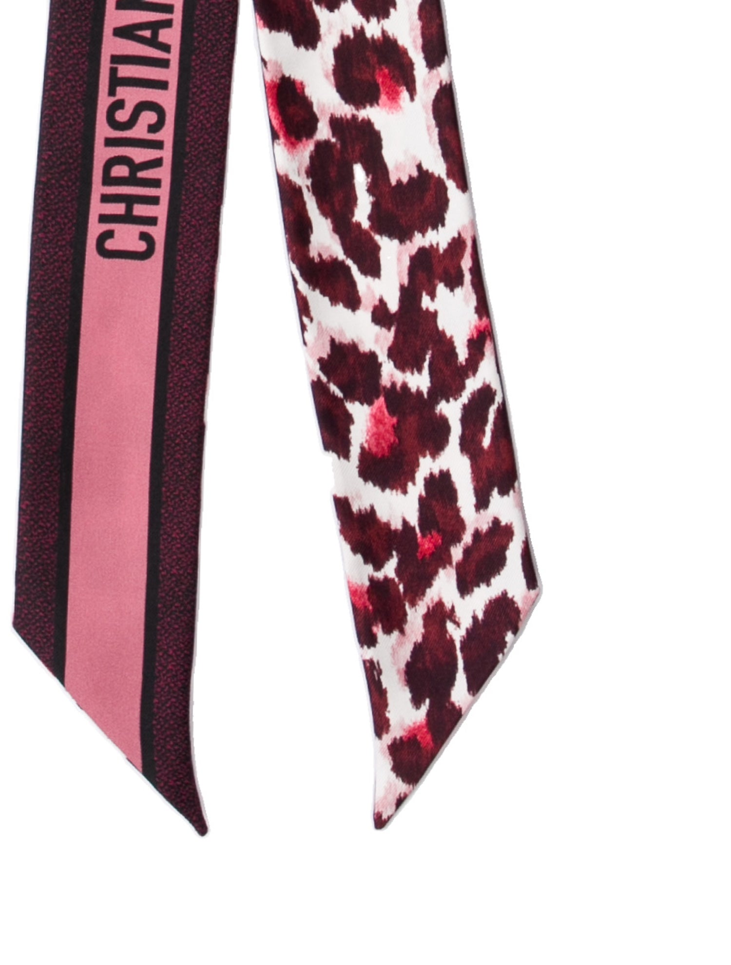 Christian Dior Silk Animal Print Bandeau