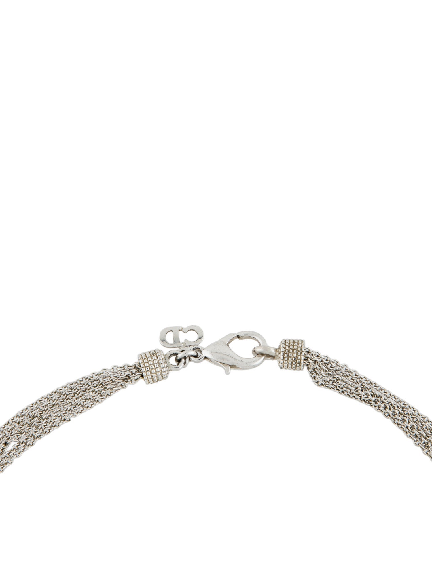 Christian Dior Vintage Multistrand Collar Chain Necklace