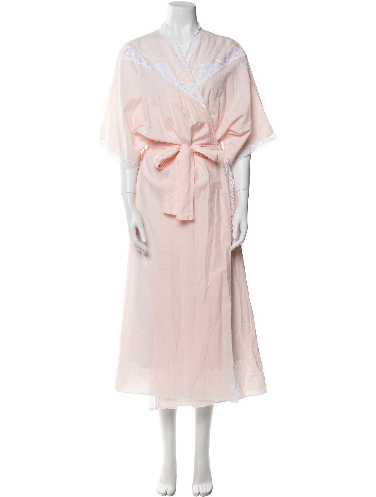 Christian Dior Vintage Embroidered Accent Robe