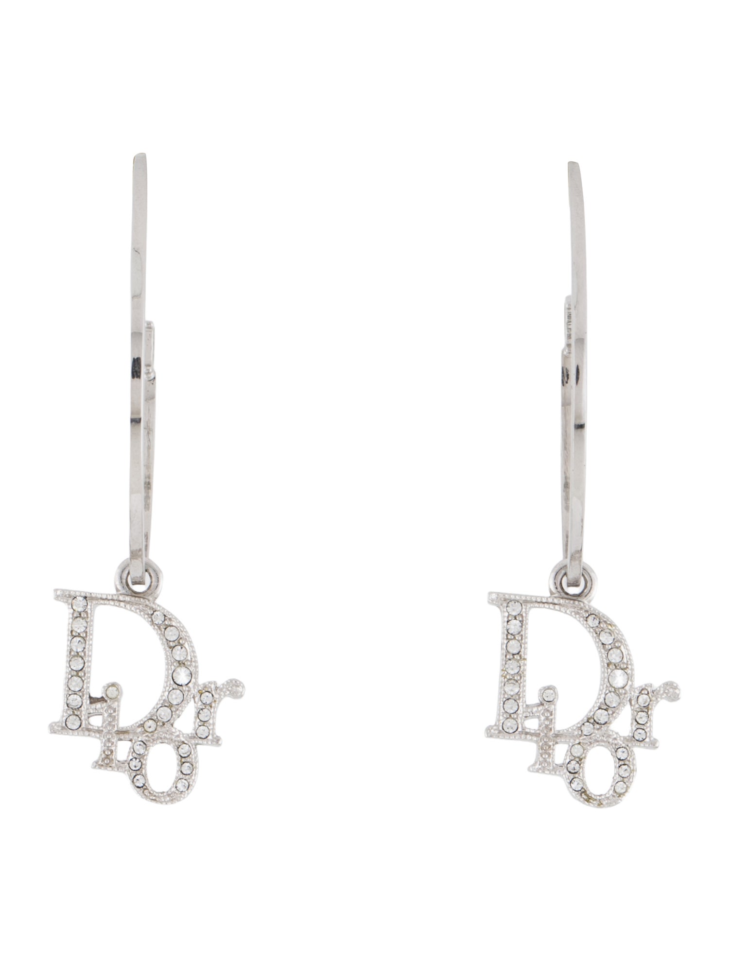 Christian Dior Crystal Hoop Earrings