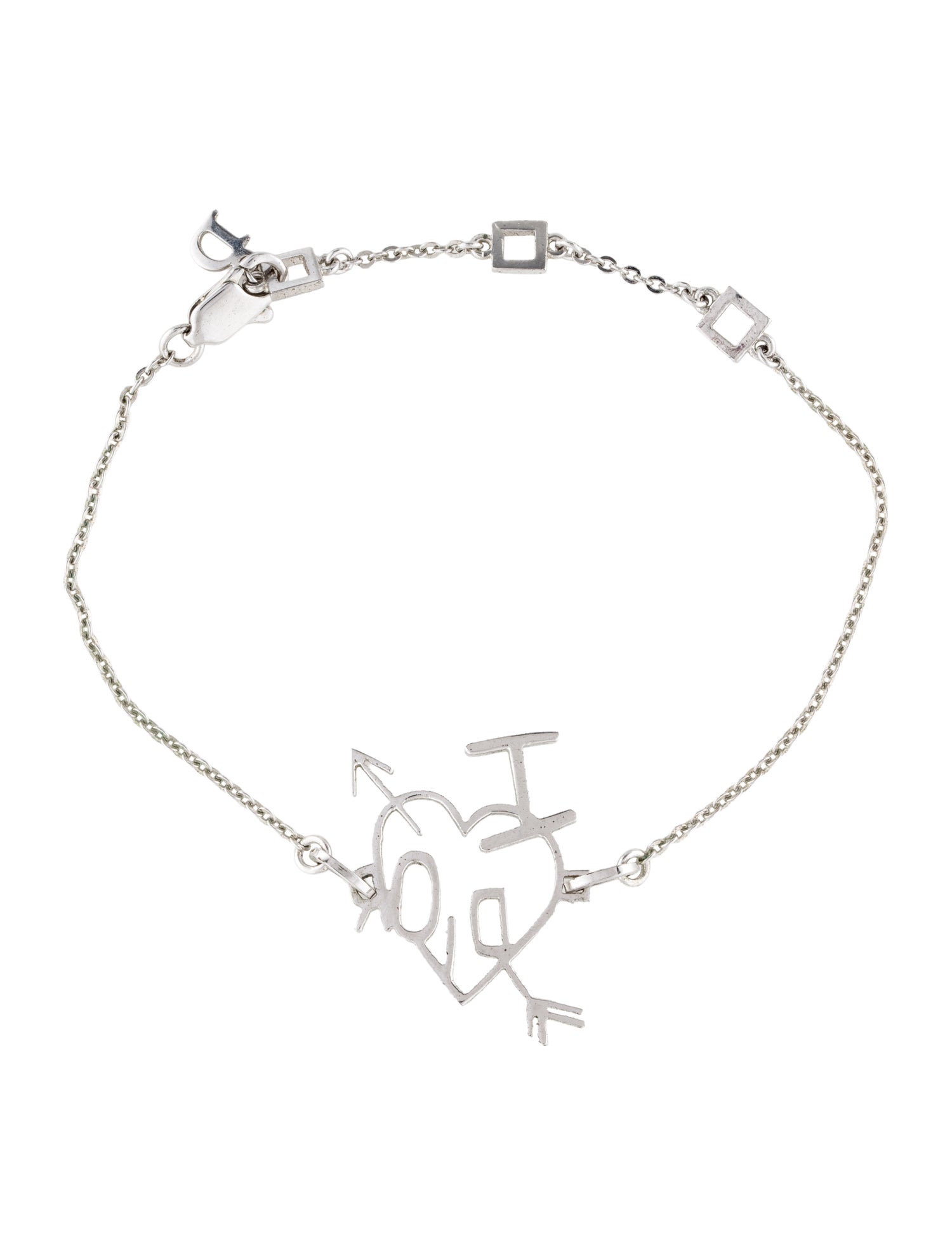 Christian Dior 'I Heart Dior' Station Bracelet